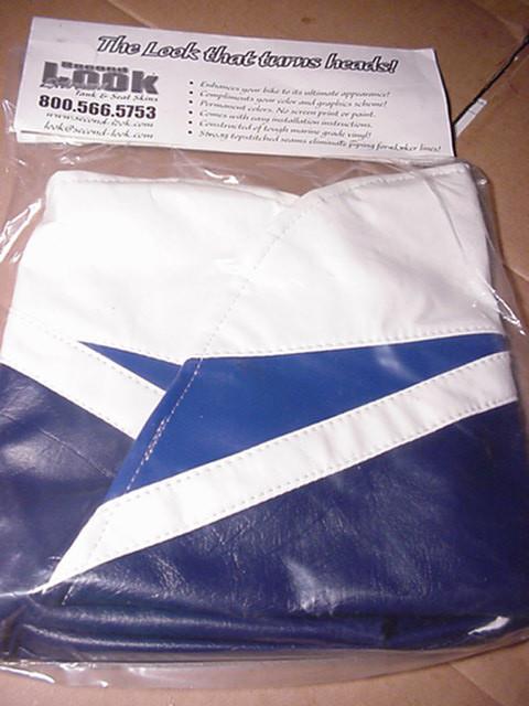 2003 suzuki gsxr 1000 tank bra blue/white/lt blue second look sportbike covers 