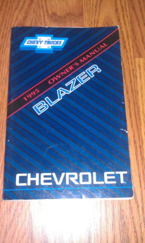 1995 chevrolet blazer owners manual / 95 chevy blazer owner's manual