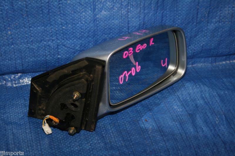 03 04 05 06 lancer evolution 8 right passenger door mirror silver evo8 evo9 ct9a