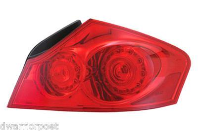 2007-2010 infiniti g35 g37 right oem factory taillight new w/harness 26550-jk60b