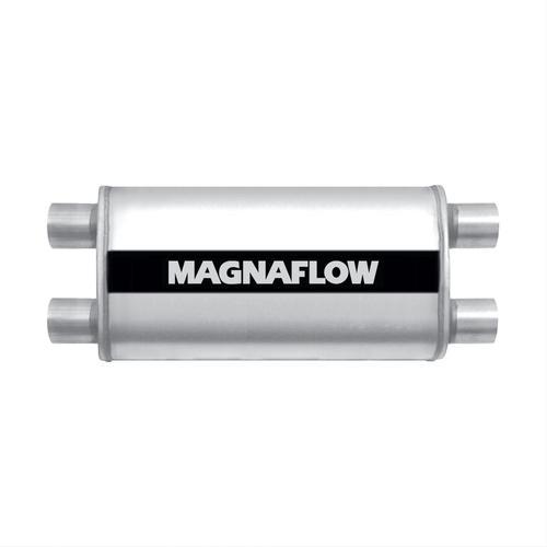 Magnaflow muffler dual 3" inlet/dual 3" outlet stainless steel natural each