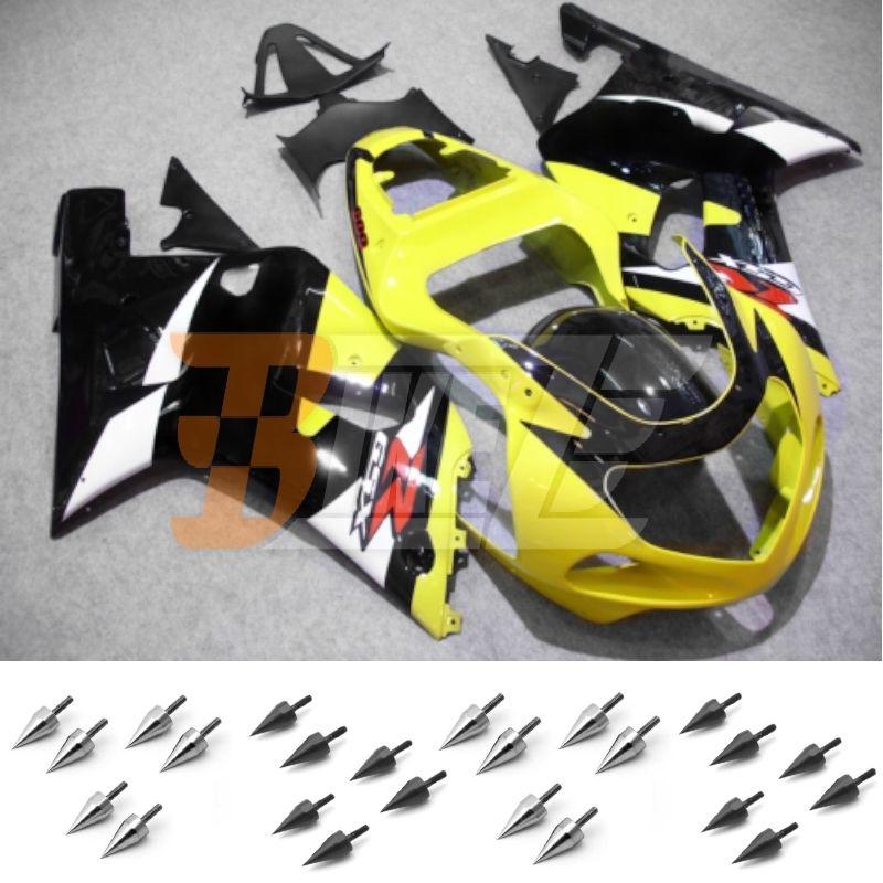 Bolt kit & injection fairing kit bodywork for suzuki gsx r 1000 k1 2001 2002 ab