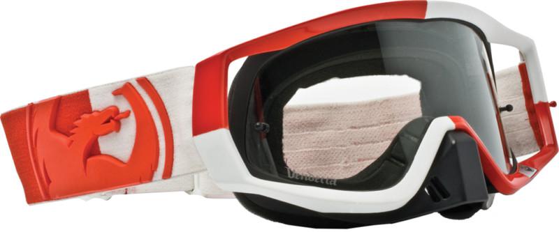 Dragon alliance vendetta goggles block red and white/clear lens