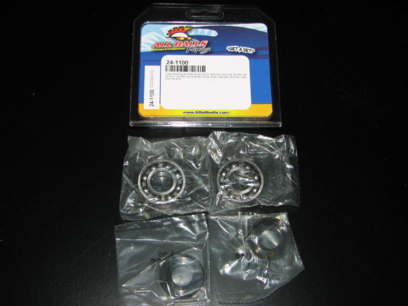 All balls crank crankshaft bearing kit fits ktm mini adv 50 2000