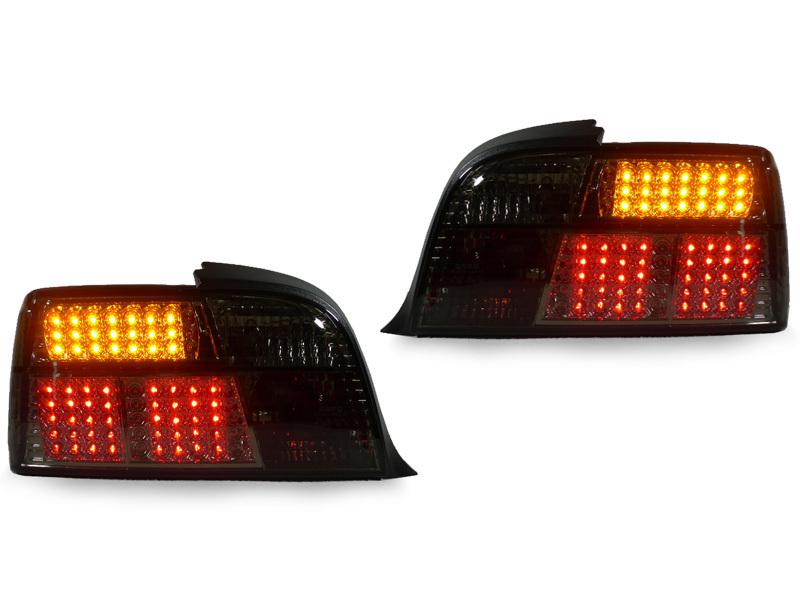 Usa depo 92-99 bmw e36 2d coupe / convertible euro smoke led rear tail light m3