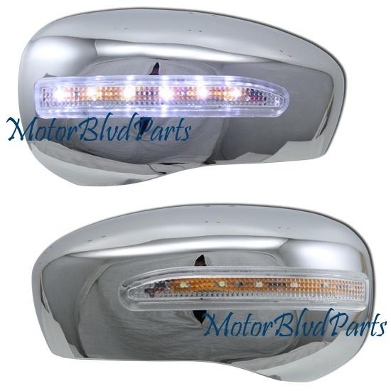 05-07 300/300c mirror covers chrome white led signals