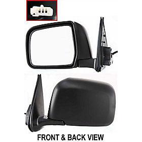 Power side view door mirror assembly driver's left manual fold