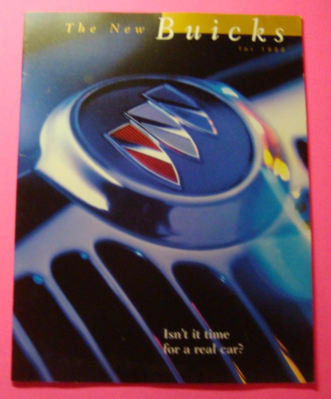 1998 buick full model line up showroom sales brochure..riviera..regal.lesabre