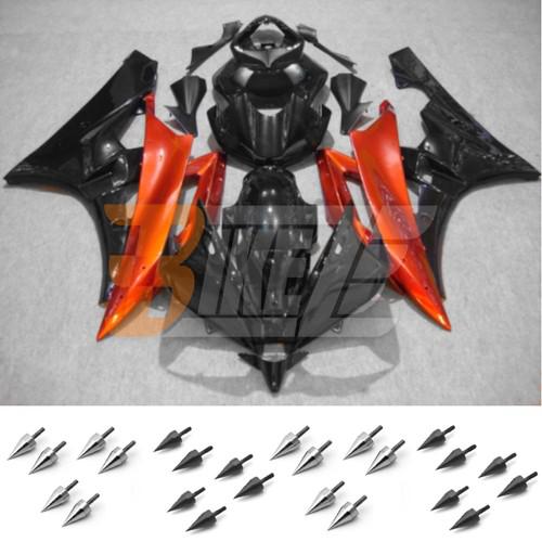 Bolt kit & injection fairing kit bodywork for yamaha yzf 600 r6 2006 2007 rai