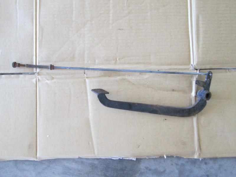 1973 indian dirt bike me100 me 100 rear back brake pedal shaft rod