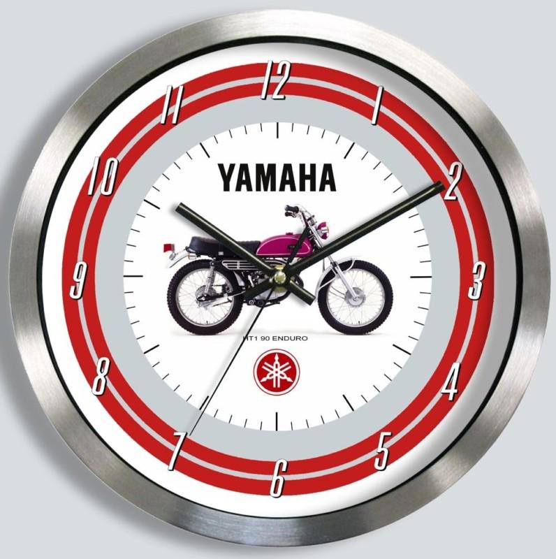 Yamaha ht1 90 motorcycle metal wall clock 1970 1971 ht-1 enduro