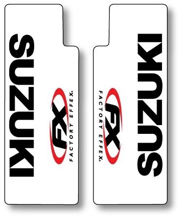 Factory effex clear upper fork wrap stickers suzuki