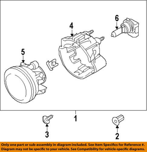 Subaru oem 84501ag130 fog light-fog lamp assembly