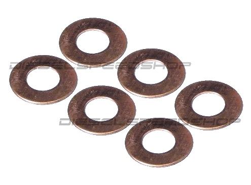1991-1998 dodge cummins 12v thin copper sealing washers injector washers