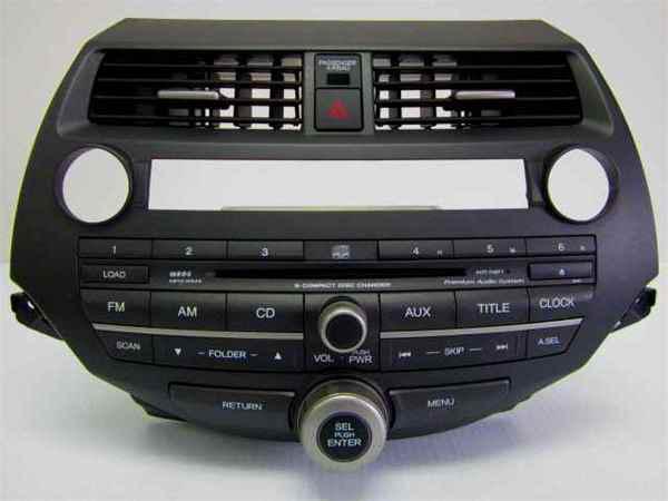 08 09 10 honda accord radio 6 cd changer mp3 oem