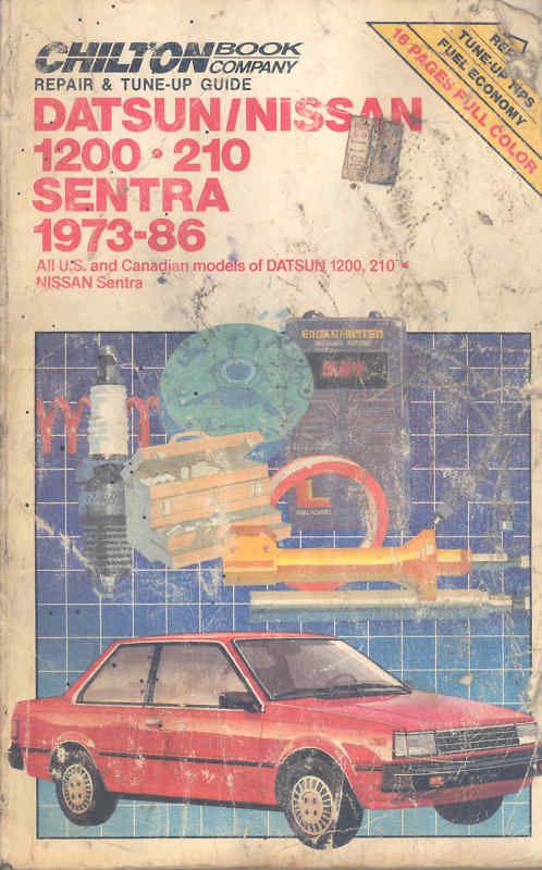 Vintage chilton's repair & tune-up guide datsun/nissan 1200 ...