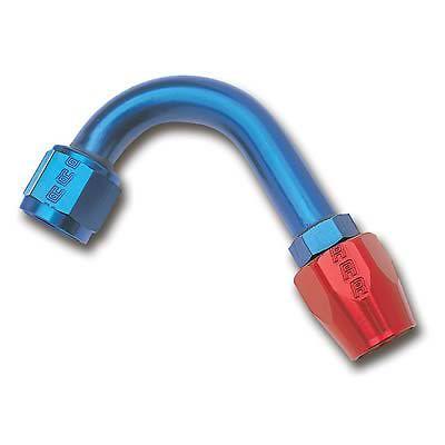 Russell full flow hose end -10 an non-swivel female threads 120 degree 610240