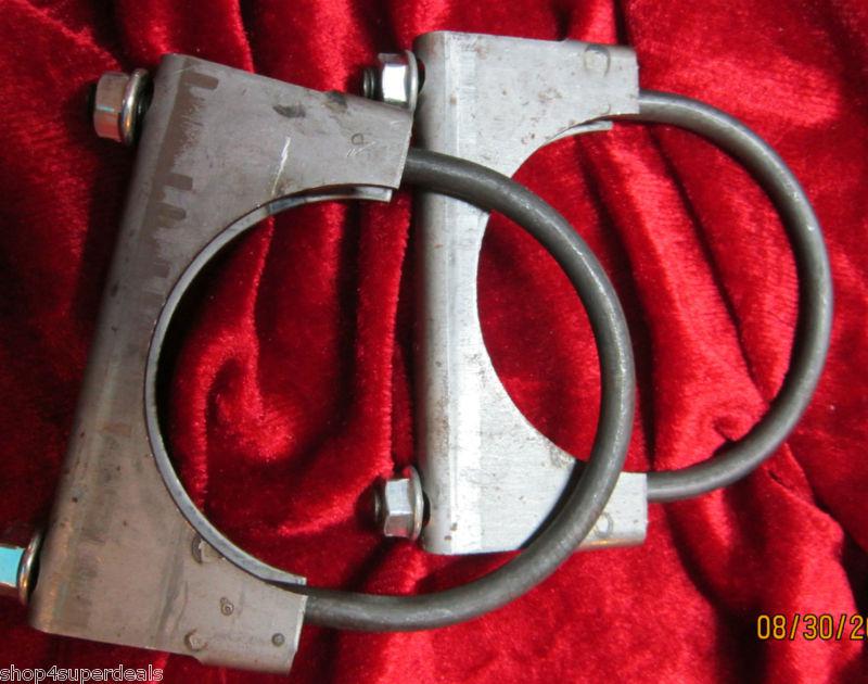 Lot of 2 muffler exhaust 3" c clamp new