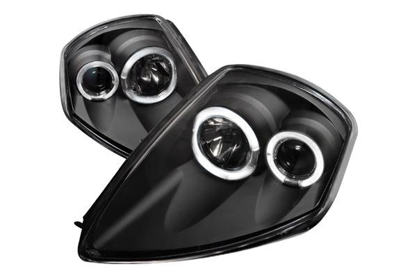 Spec-d 00-05 mitsubishi eclipse lh+rh black clear headlights