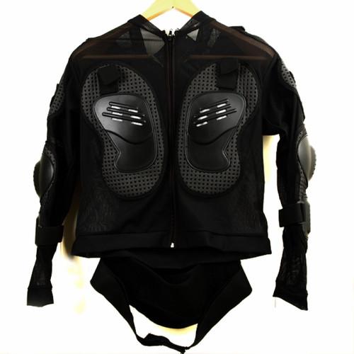 Gau motorcycle motocross body armor protective jacket gear size xl black