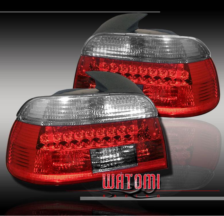 97-00 bmw e39 525/528/540/m5 led tail lights red/clear