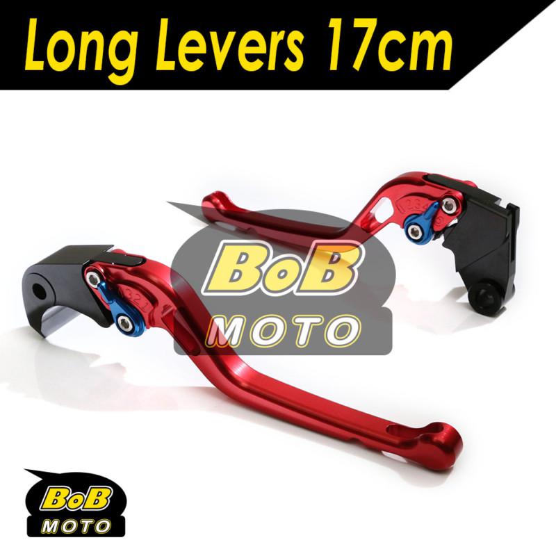 Honda st 1300 08 09 10 11 12 red long clutch brake levers set rlbu