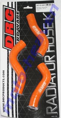 Drc silicone radiator hose set hoses orange ktm 250sxf 2008-2010 (d47-01-837)