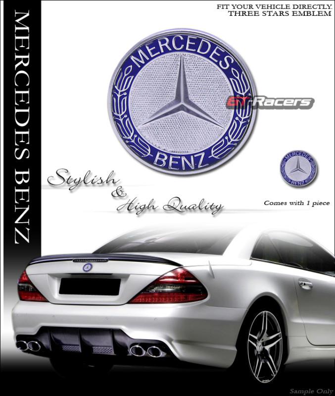 Factory style 55mm rear trunk emblem badge mercedes-benz universal class new amg