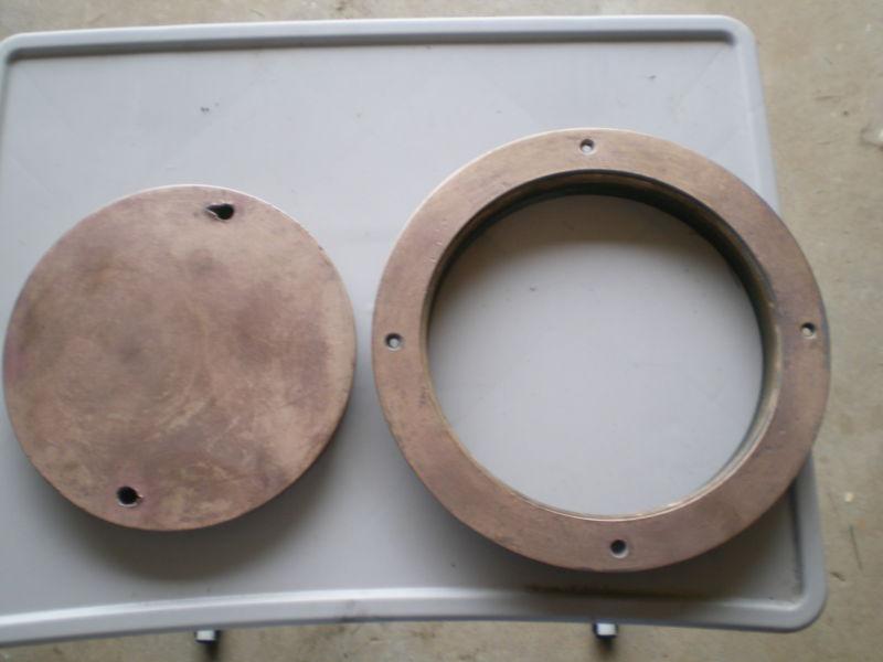Perko bronze screw out deck plate  inspection plate