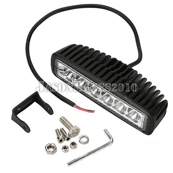 Slim 18w spot led work atv 4x4 off road light fog driving lamp bar suv van new 