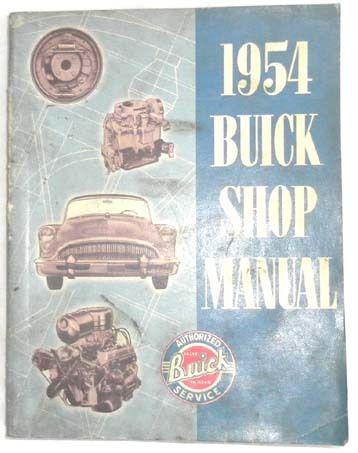 1954 buick shop repair manual all models original 