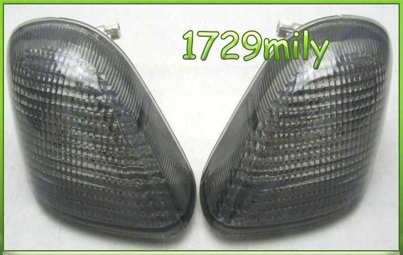 93-01 kawasaki zzr1100 zx1100 zx11 rear left right turn signal lens smoke new