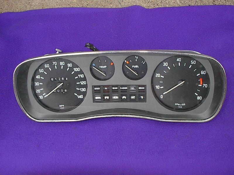 1969-75 bmw ? mercedes benz ? nice original instrument cluster with tachometer 