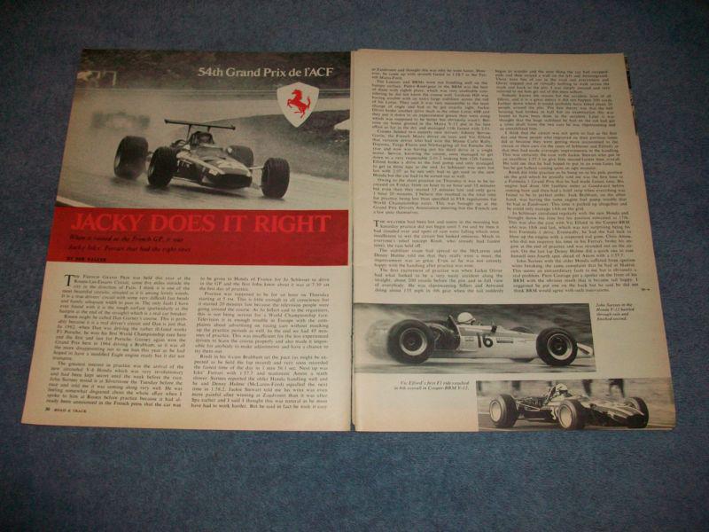 1968 54th french grand prix de 1'acf highlights vintage article f1