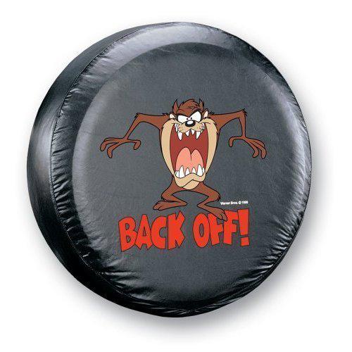 Taz " back off!"  spare tire cover