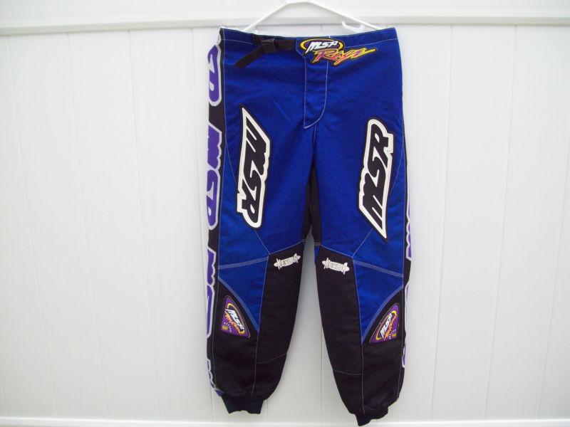  kevlar msr rage motocross  dirt bike pants size s. 28 to 30 in waist clean  