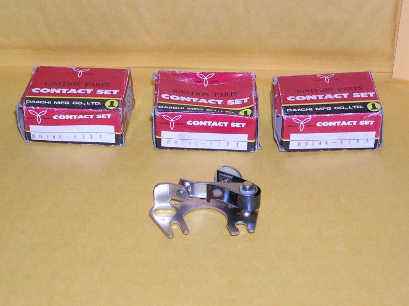 3 new old stock / daiichi ignition points/contact sets for subaru, honda, nissan