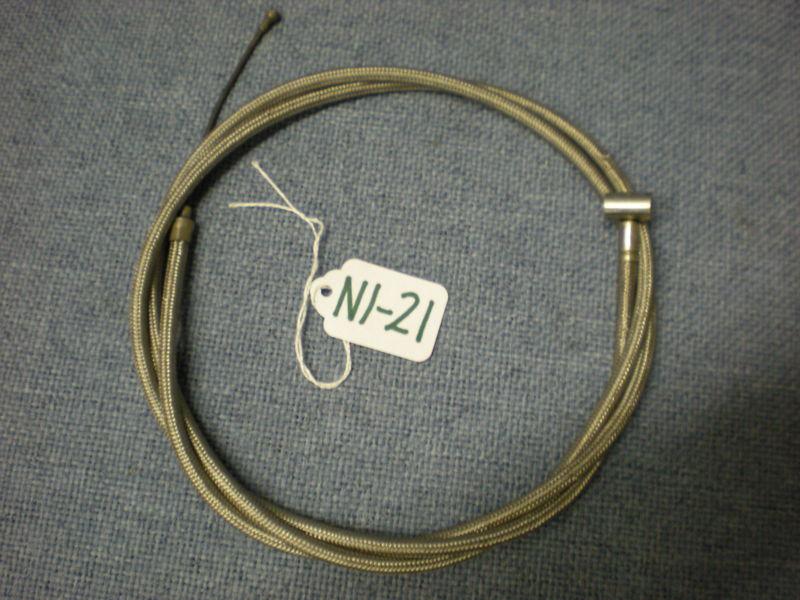 Norton 750 commando clutch  cable. braided stainless steel