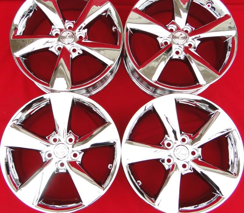 18'' lexus rx 350 new chrome 2013 wheels rims factory oem toyota caps included 