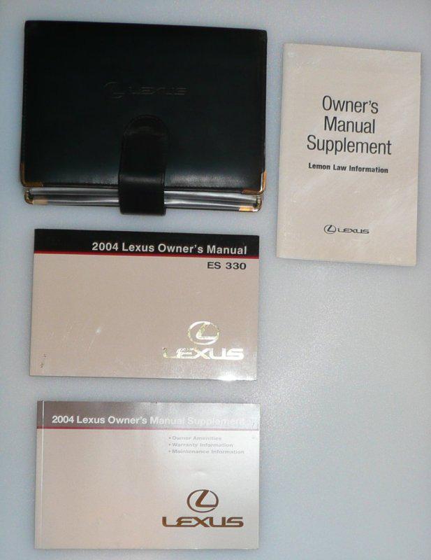 2004 04 lexus es 300 es300 factory owners manual … free ship