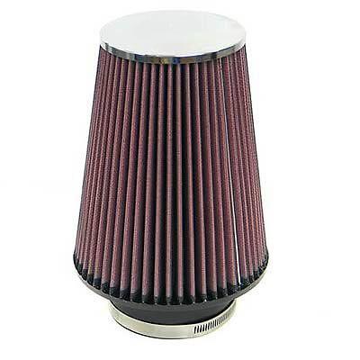 K&n air filter filtercharger conical cotton gauze red 4" dia inlet ea rf-1027