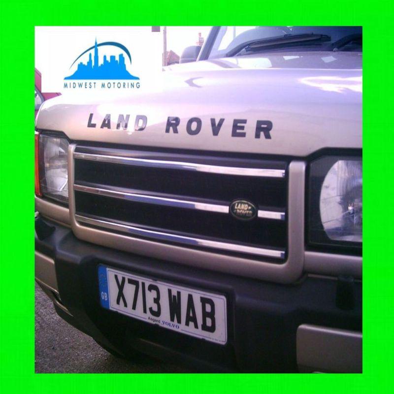 1999-2002 land rover discovery 2 ii chrome trim for grill grille w/5yr warranty