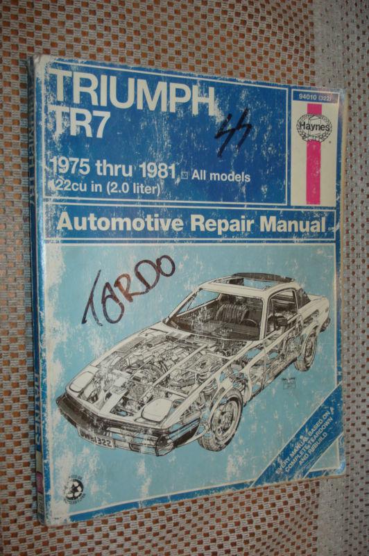 1975-1981 triumph tr7 service manual shop book haynes repair guide 76 77 78 79