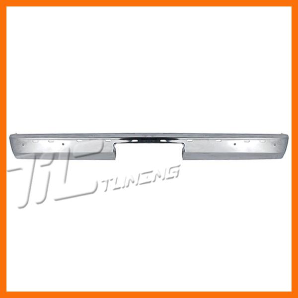 91-93 94 gmc s15 jimmy rear bumper face bar gm1102165 chrome steel w.strip holes