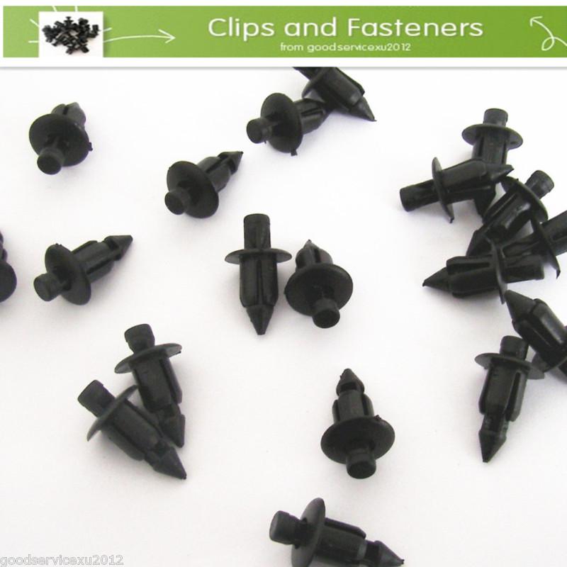 20 pcs nissan 66824-01g00 push-type nylon clip retainer fastener 12 x 8 x 6mm