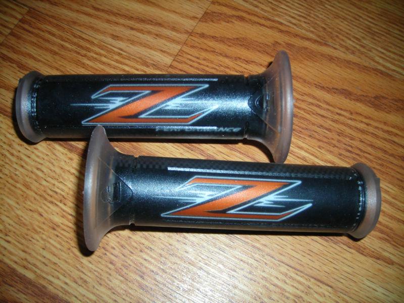 Harris sportbike grips, quality grips made by ariete of italy!  orange z carbon