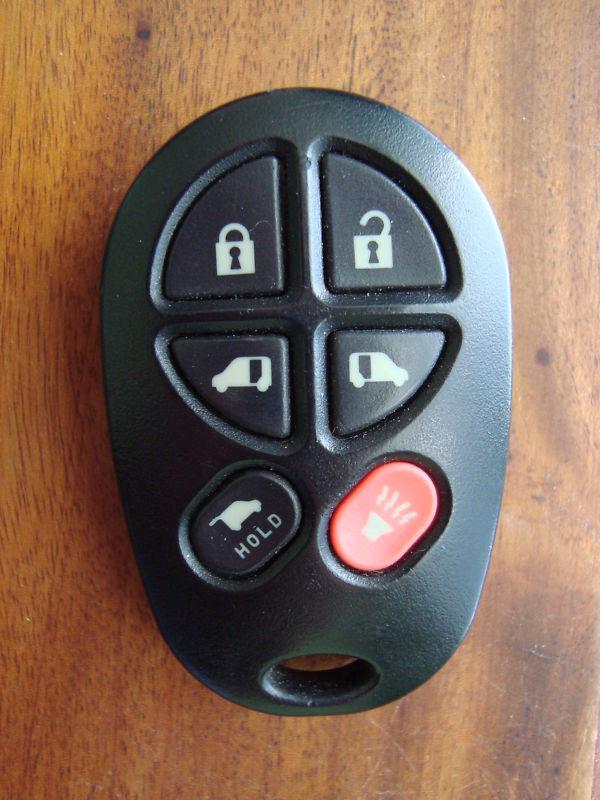 Toyota 6 button sienna van key fob # gq43vt20t or 1470a-1t