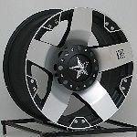 20 inch silver xd rockstar wheels rims chevy truck c10 jeep wrangler jk 5x5 set