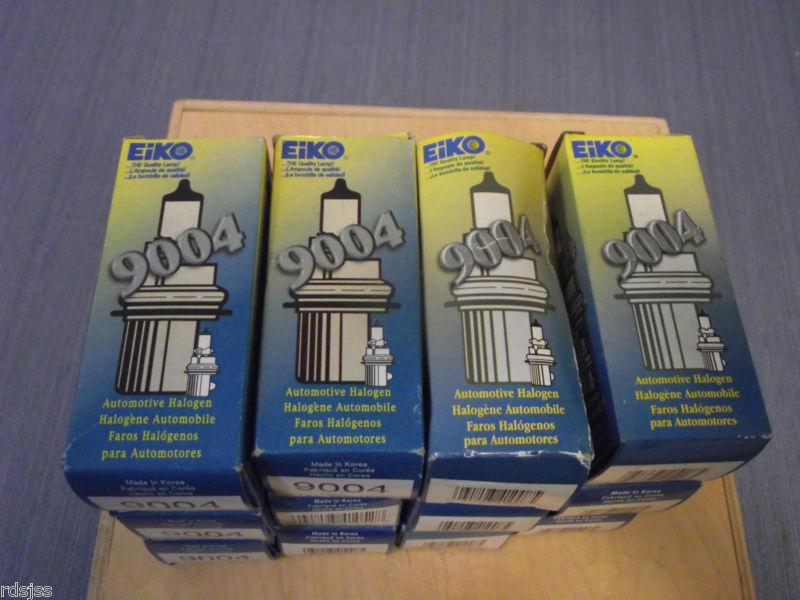 Eiko 9004 lot of 11 halogen bulbs new in box