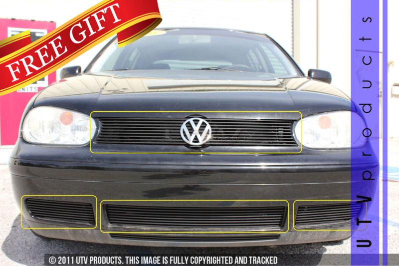 2000  - 2005 volkswagen golf 4pc black combo billet grille kit vw gls gti gl 00